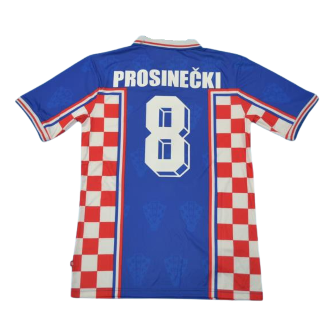 Croatia 1998 Away - Blue & Red