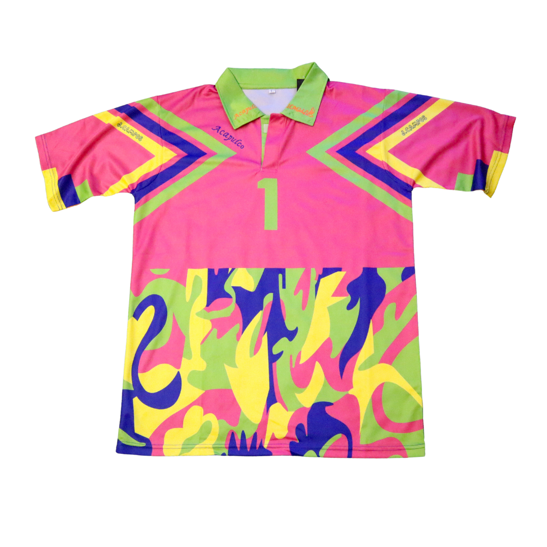 Jorge Campos 1994/96 Mexico Surfer - Pink & Blue