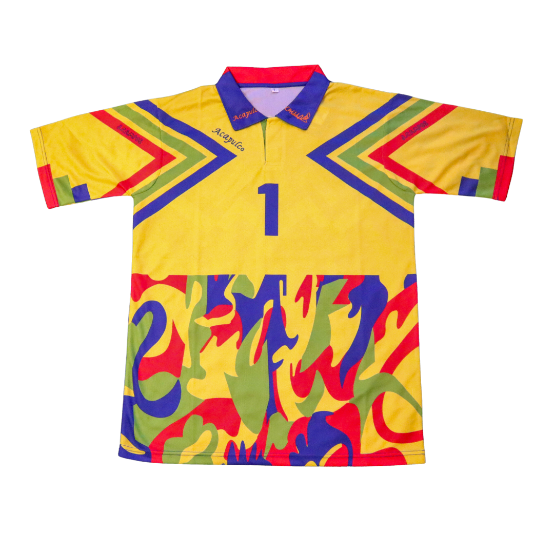 Jorge Campos 1994/96 Mexico Surfer - Yellow & Blue