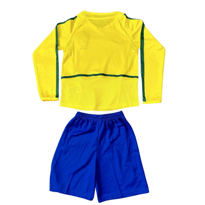 Kids Brazil 2002 Long sleeve Home Kit