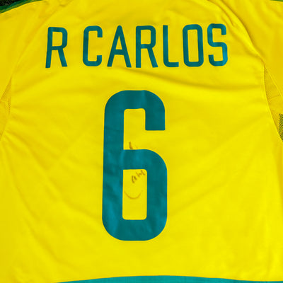 Signed Roberto Carlos Brazil 2002 Home