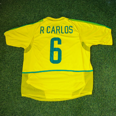 Signed Roberto Carlos Brazil 2002 Home